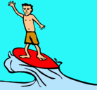 Dibujo Surfista pintado por markos