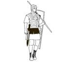 Dibujo Soldado romano pintado por mnhgfd