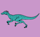 Dibujo Velociraptor pintado por javier