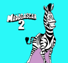 Dibujo Madagascar 2 Marty pintado por LUCIA