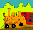 Dibujo Locomotora pintado por BIEL