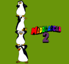 Dibujo Madagascar 2 Pingüinos pintado por angelantonio