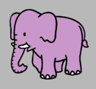 Dibujo Elefante bebe pintado por teresita