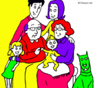 Dibujo Familia pintado por maria