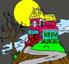 Dibujo Casa encantada pintado por ANA