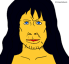 Dibujo Homo Sapiens pintado por hombre