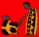 Dibujo Dos africanos pintado por TamaraObreque