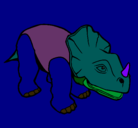 Dibujo Triceratops II pintado por daniel