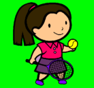 Dibujo Chica tenista pintado por jose