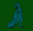 Dibujo Tiranosaurios rex pintado por axel