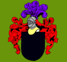 Dibujo Escudo de armas y casco pintado por tomas