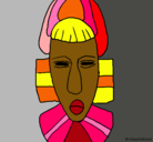Dibujo Máscara africana pintado por ALICIA