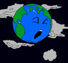 Dibujo Tierra enferma pintado por dayana