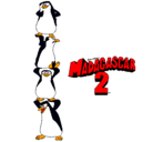 Dibujo Madagascar 2 Pingüinos pintado por mario
