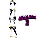 Dibujo Madagascar 2 Pingüinos pintado por pinguinos