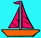 Dibujo Barco velero pintado por cristina
