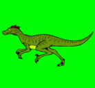 Dibujo Velociraptor pintado por hugo