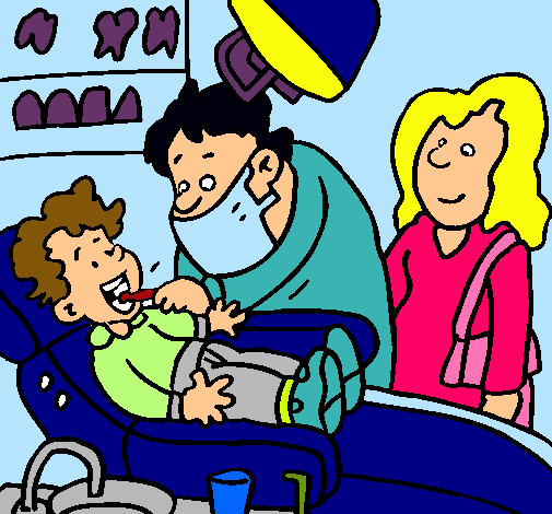 Niño en el dentista