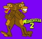 Dibujo Madagascar 2 Manson y Phil 2 pintado por josfran