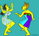 Dibujo Mujeres bailando pintado por lucia