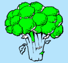 Dibujo Brócoli pintado por marianela