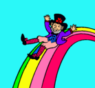 Dibujo Duende en el arco iris pintado por bolandoporelcielo