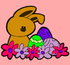 Dibujo Conejito de pascua pintado por SUPER-FOFA