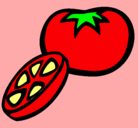 Dibujo Tomate pintado por regina