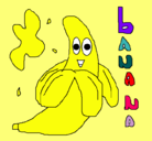 Dibujo Banana pintado por kassandra