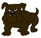 Dibujo Perro Bulldog pintado por yessicamaga