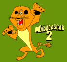 Dibujo Madagascar 2 Alex pintado por thomasg