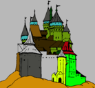 Dibujo Castillo medieval pintado por dan