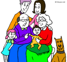 Dibujo Familia pintado por yulieth