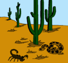 Dibujo Desierto pintado por astin