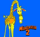 Dibujo Madagascar 2 Melman pintado por tomas10