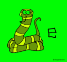 Dibujo Serpiente pintado por yadhira