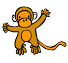 Dibujo Mono pintado por beatriz