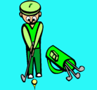 Dibujo Jugador de golf II pintado por camila