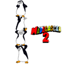 Dibujo Madagascar 2 Pingüinos pintado por marcot.q.m.