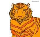 Dibujo Tigre pintado por dani