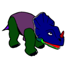 Dibujo Triceratops II pintado por yancelis