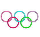 Dibujo Anillas de los juegos olimpícos pintado por AGUSTINA