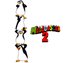 Dibujo Madagascar 2 Pingüinos pintado por gonzalo