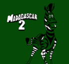 Dibujo Madagascar 2 Marty pintado por noelfernando
