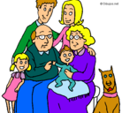 Dibujo Familia pintado por Julia