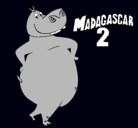 Dibujo Madagascar 2 Gloria pintado por Esteban