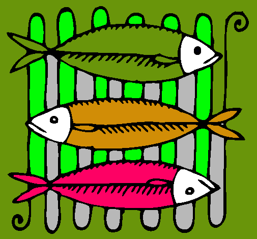 Pescado a la brasa