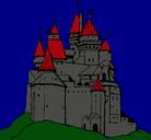 Dibujo Castillo medieval pintado por rd