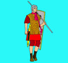 Dibujo Soldado romano pintado por soldadoromano