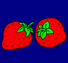 Dibujo fresas pintado por rodrigo